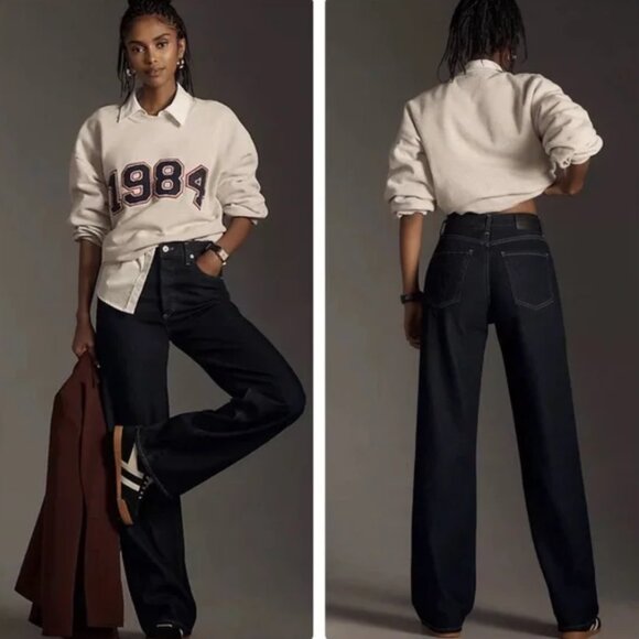 Citizens Of Humanity Denim - CITIZENS OF HUMANITY Annina Hudson High Rise Wide Leg Jeans Size 28